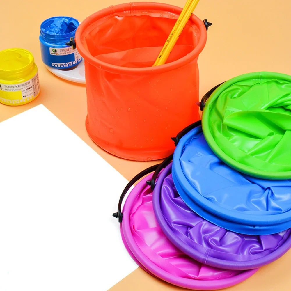 Kids Toys Kit - Collapsible Beach Sand Bucket Portable Folding