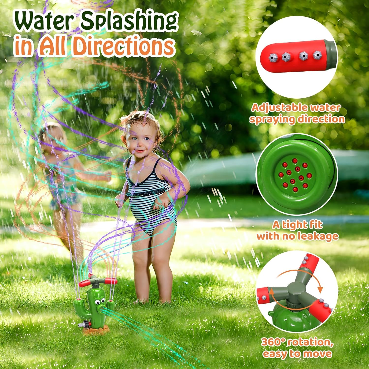 Water Spray Toy Cactus Sprinkl - огляд і ціна Kids Yard Toys