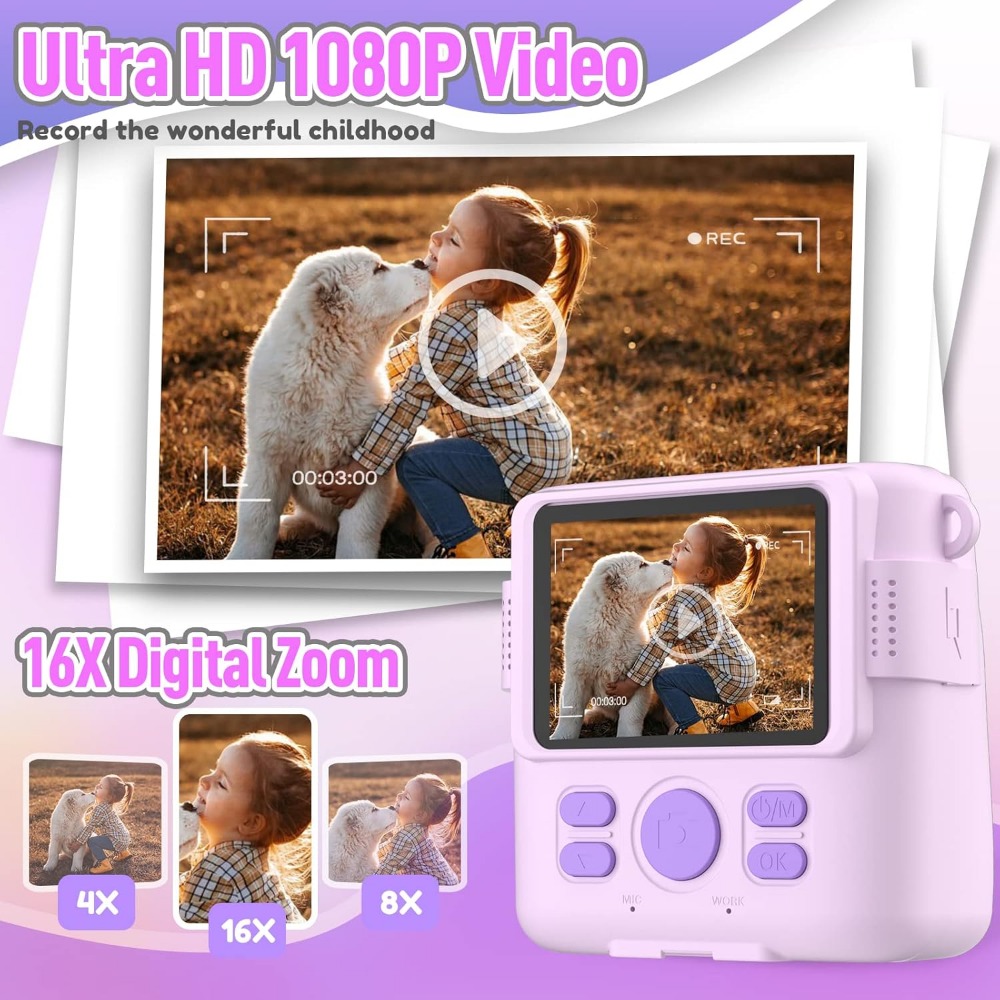 Instant Print Camera for Kids, - огляд і ціна Kids Toys Videos