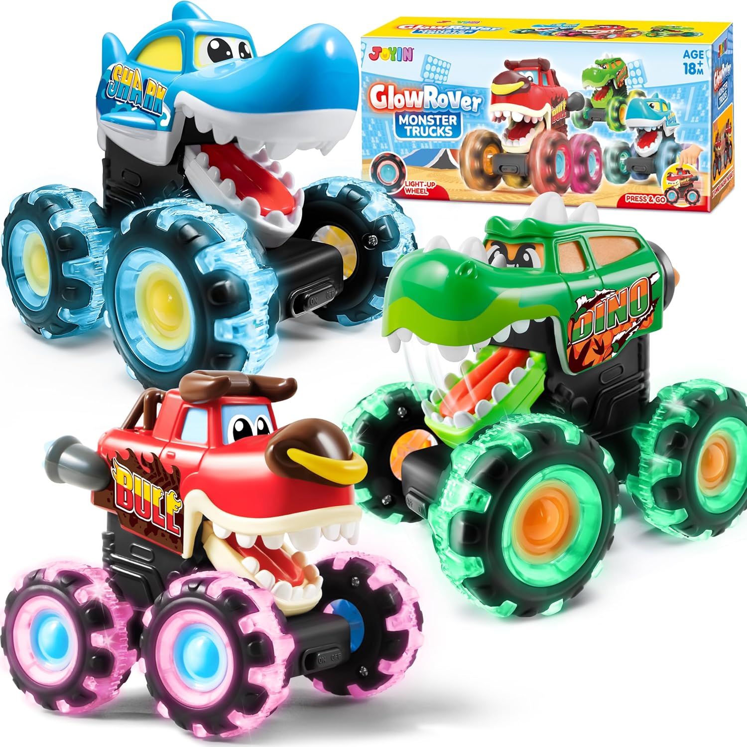 JOYFY 3 Pack Monster Truck Toy - огляд і ціна Kids Toys Boys