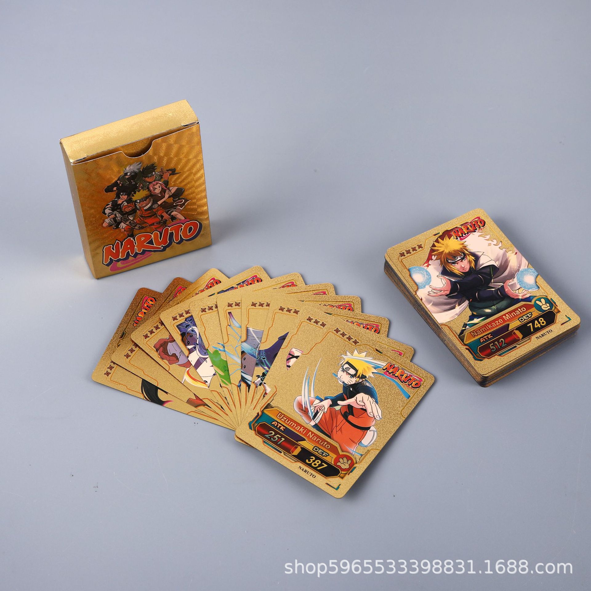 55pcs Naruto Card Gold English - огляд і ціна Kids Toys Japan