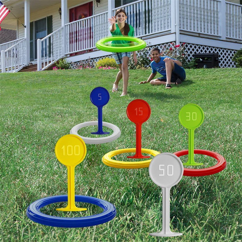 Plastic Ring Toss Game for Kid - огляд і ціна Kids Yard Toys