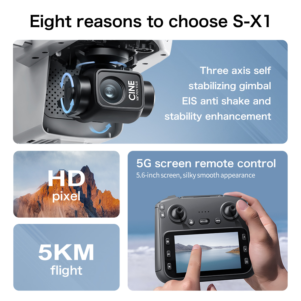 Original S-X1 Drone 8K HD Prof - огляд і ціна Kids Toys Videos