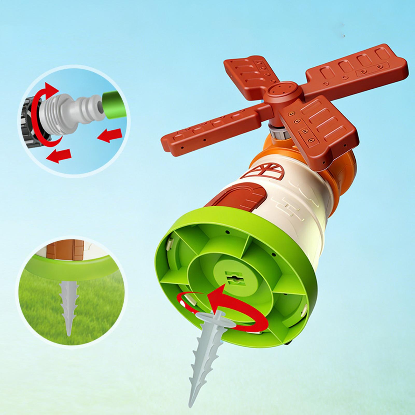Kids Windmill Sprinkler Rotati - огляд і ціна Kids Yard Toys