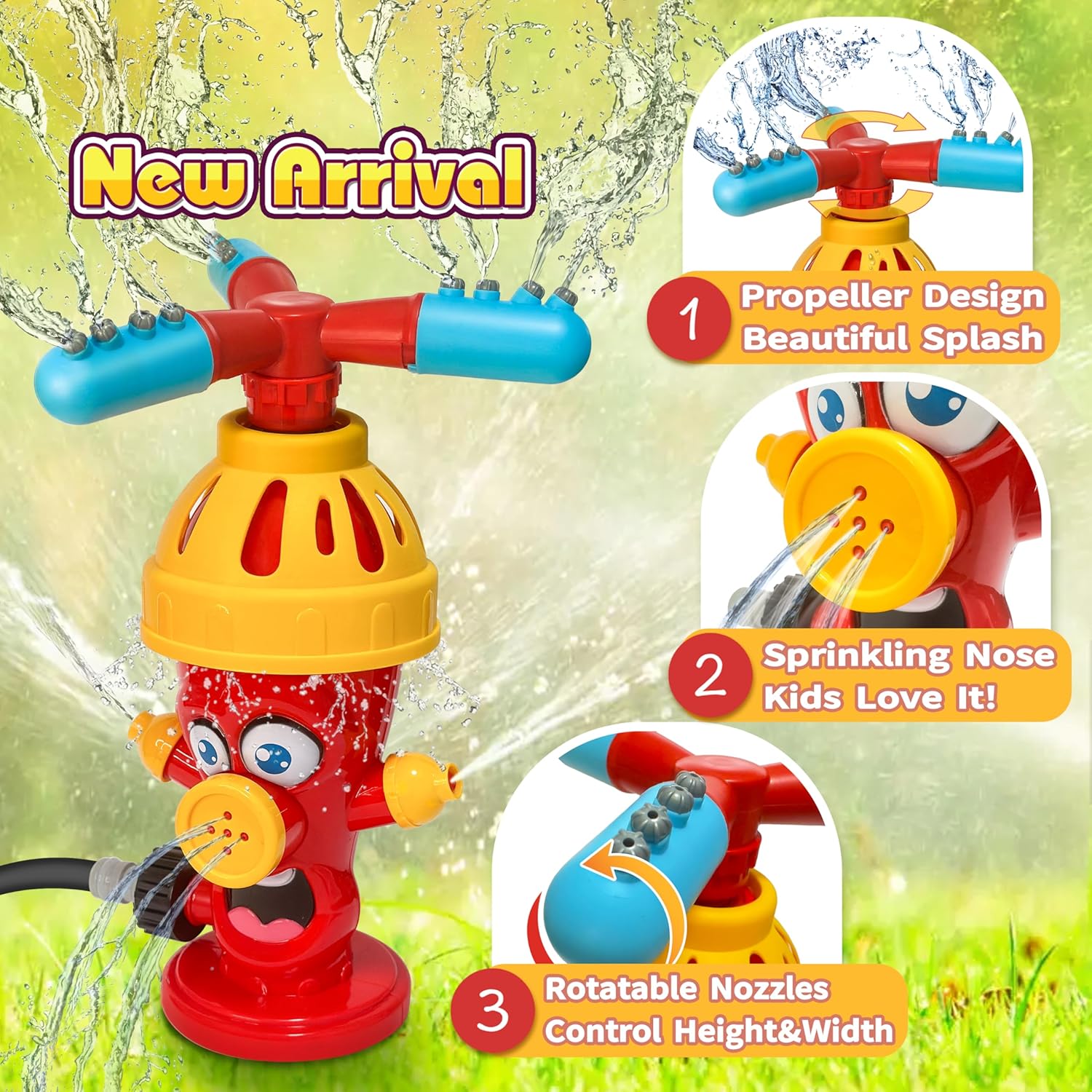 Hydrant Sprinkle Water Spray T - огляд і ціна Kids Yard Toys