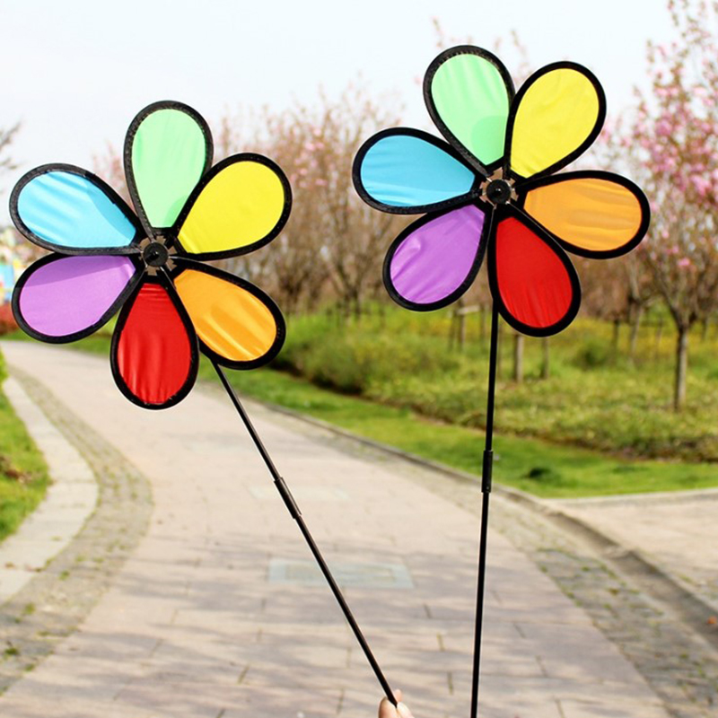 1PC Colorful Windmill Wind Spi - огляд і ціна Kids Yard Toys