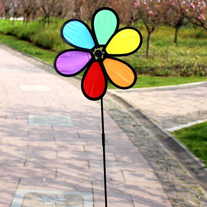 1PC Colorful Windmill Wind Spi - огляд і ціна Kids Yard Toys