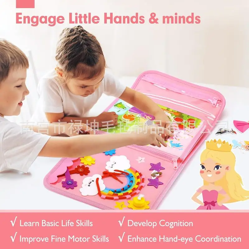 Princess Montessori Felt Busy  - огляд і ціна Kids Toys Learning