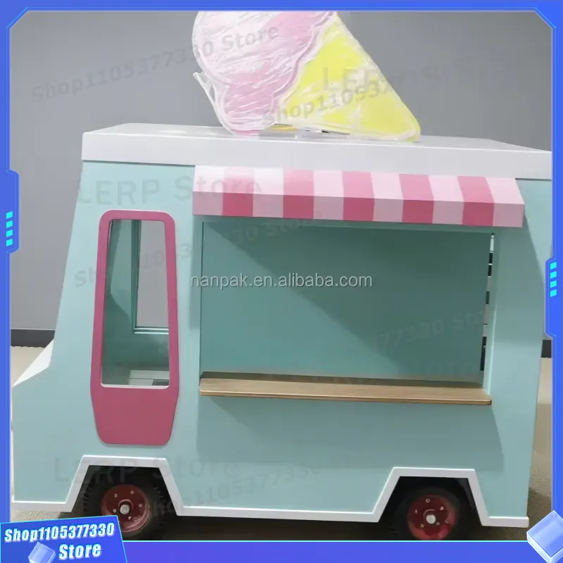 Wooden Ice Cream Cart Toy with - огляд і ціна Kids Toys Mall