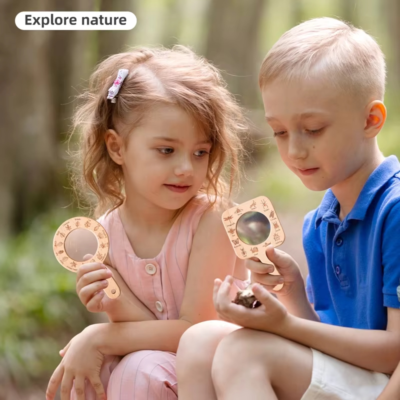 Wooden Magnifying Glass for Ki - огляд і ціна Kids Toys Learning