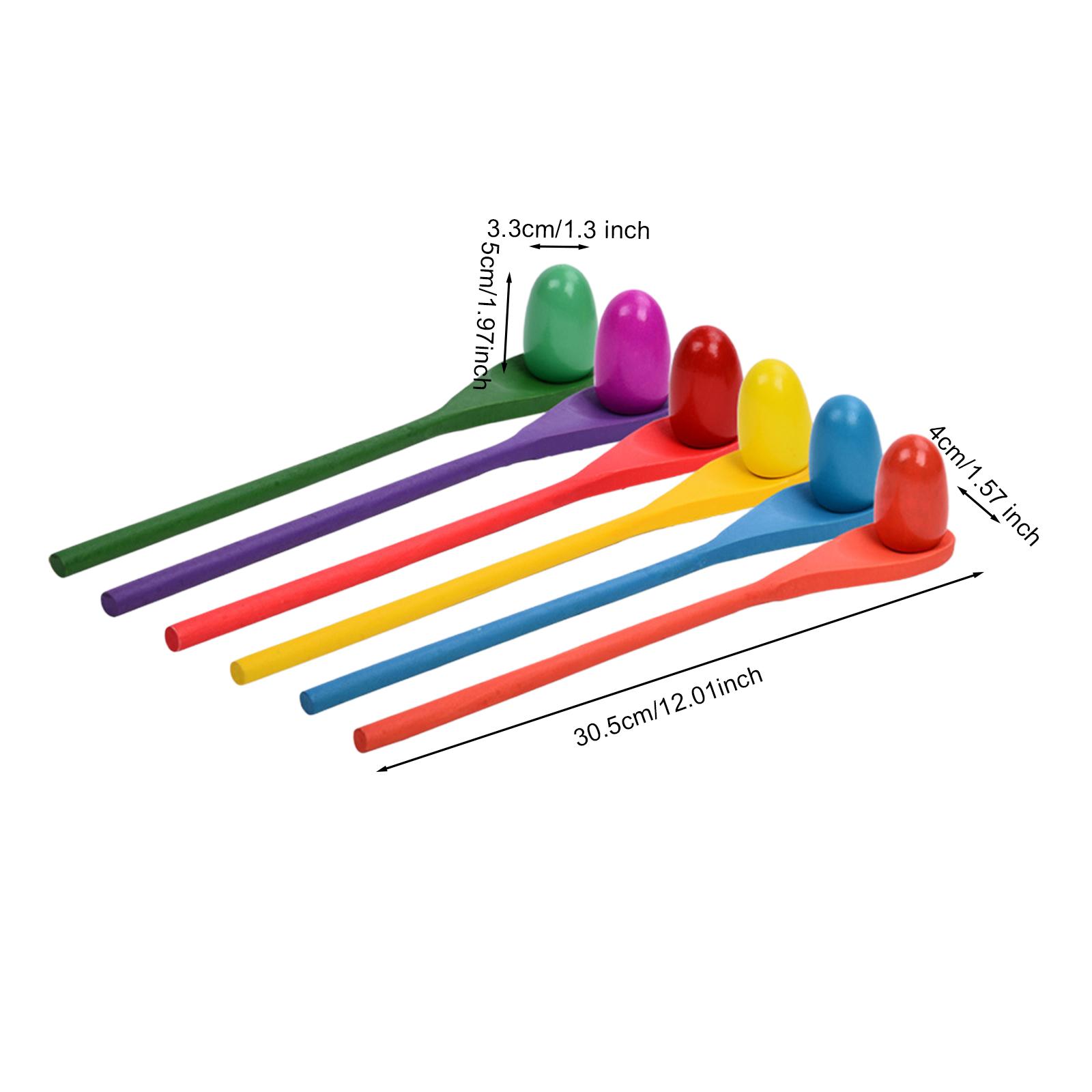 6 Pieces Egg Spoon Race Game H - огляд і ціна Kids Yard Toys