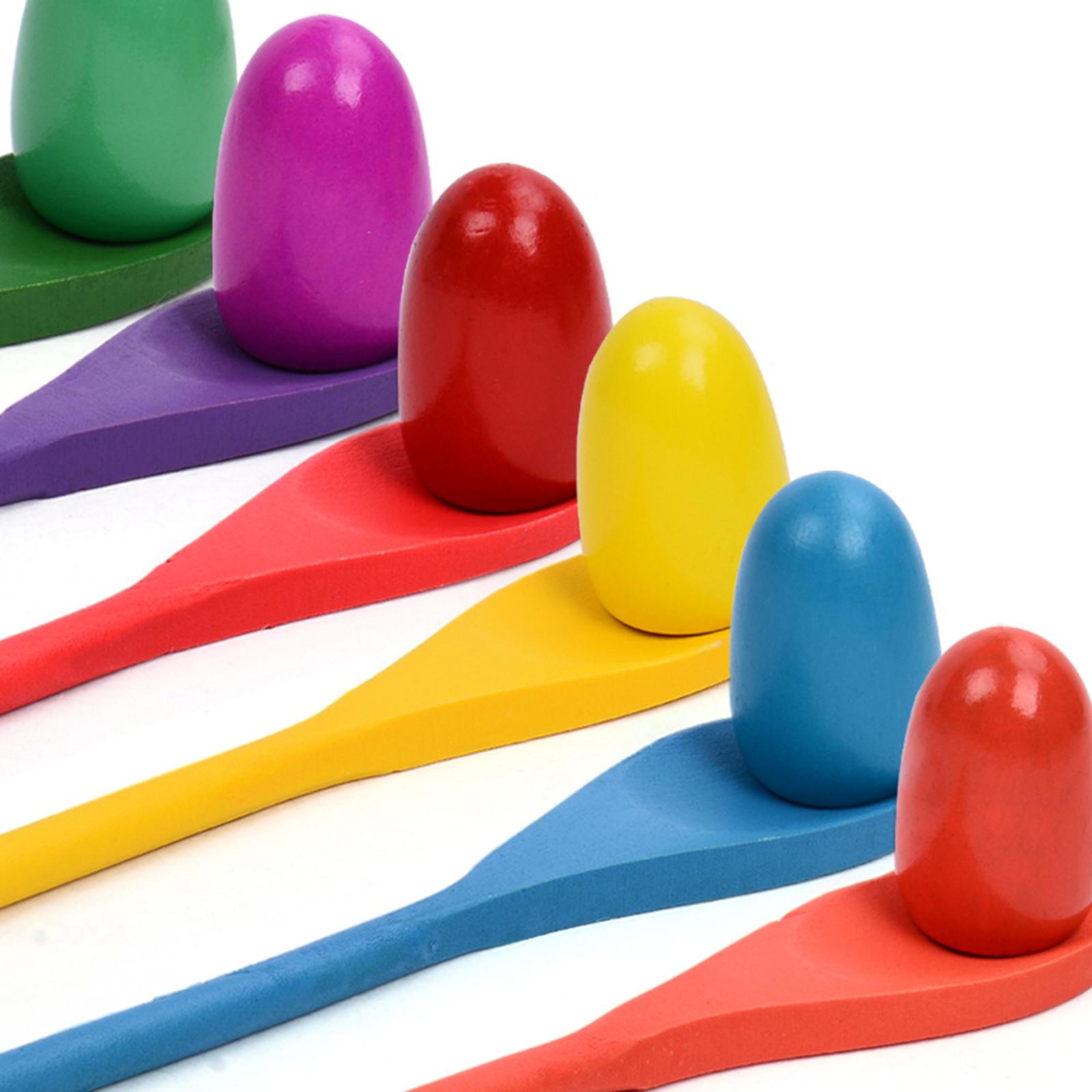 6 Pieces Egg Spoon Race Game H - огляд і ціна Kids Yard Toys