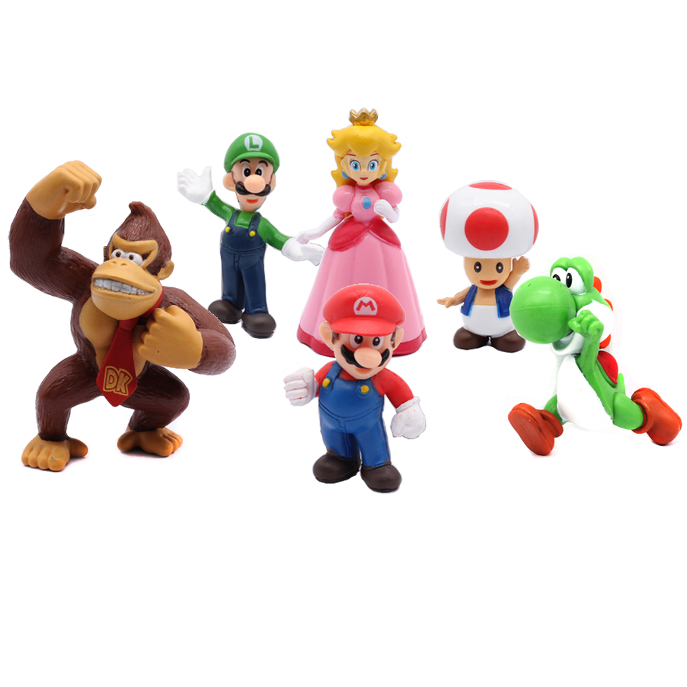 # 6pcs/set Super M Bros PVC Ac - огляд і ціна Kids Toys Kit